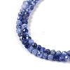 Natural Sodalite Beads Strands G-G139-A07-02-4