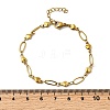 304 Stainless Steel Link Bracelets BJEW-A044-03C-G-5