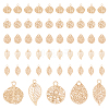 SUPERFINDINGS 150Pcs 5 Style Rack Plating Brass Filigree Charms KKC-FH0001-04-1