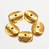 Tibetan Style Wavy Spacer Beads TIBEP-A11067-AG-LF-2