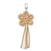 Flower Cotton Threads Pendants Decorations HJEW-TA00399-01-2