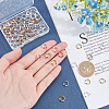 80Pcs 2 Colors Brass Bead Frames KK-PH0001-05-6