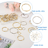 Yilisi 48Pcs 8 Style Alloy Linking Rings FIND-YS0001-12-14