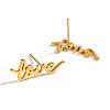 304 Stainless Steel Stud Earrings for Women PD8661-5