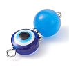 Evil Eye Resin Pendants PALLOY-JF02330-4