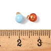 Brass Enamel Pendants KK-K364-17B-G-3