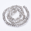 Electroplated Glass Beads Strands X-EGLA-Q092-10mm-A05-2