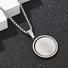 304 Stainless Steel Pendant Necklaces NJEW-Z058-01P-2