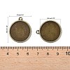 Flat Round Alloy Pendant Cabochon Settings LS-PALLOY-N0088-37AB-NF-3