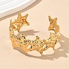 304 Stainless Steel Cuff Bangles for Women AJEW-P127-12G-2