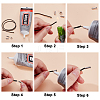 8 Sets 2 Colors Stainless Steel Cord Ends STAS-AR0002-62-3