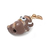Spray Painted Alloy Pendants AL-CBAE186-05G-2