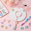 20Pcs 10 Styke Food Grade Eco-Friendly Silicone Beads SIL-SC0001-28-4