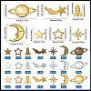 Cosmic Theme Zinc Alloy Cabochons FIND-SC0011-74D-2