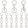 18Pcs Alloy Keychain Clasps KEYC-SC0001-72P-1