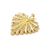 Rack Plating Brass Clear Cubic Zirconia Pendants X-KK-Z056-13G-2