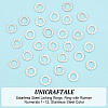 Unicraftale 30Pcs 304 Stainless Steel Linking Rings STAS-UN0046-57-5