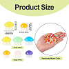 30Pcs 2 Styles Luminous Resin Mushroom Ornament RESI-TA0004-02C-4