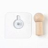 Wooden Self-adhesive Wall Hooks AJEW-WH0042-01-2