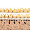 Anti-Tarnish Electroplate Glass Beads Strands X-GLAA-N010-8mm-06-4