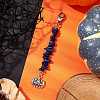 Halloween Pumpkin Alloy Pendant Decorations HJEW-JM02073-03-2