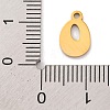 201 Stainless Steel Charms STAS-U016-01G-O-3