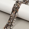 Natural Black Rutilated Quartz Beads Strands G-RM250104-C3-7