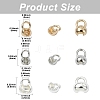 30Pcs 3 Styles Brass Cord End KK-CJ0004-40-2