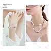 3Pcs Natural Shell & Plastic Pearl Flower & Glass Beaded Necklaces and Stretch Bracelet Set SJEW-SW00010-05-7