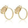 Brass Adjustable Ring Findings KK-BBC0018-54A-6