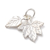 925 Sterling Silver Maple Leaf Charms STER-G045-07S-1