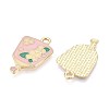 Alloy Enamel Pendants ENAM-T022-62C-2