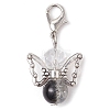 Angel Glass Pendant Decoration HJEW-JM02645-06-3