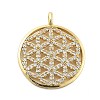 Brass Micro Pave Cubic Zirconia Pendants KK-L228-33G-1