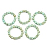 Synthetic Turquoise Beaded Stretch Bracelet BJEW-P208-08-12MM-01-1