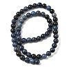 Natural Grade AA Dumortierite Quartz Round Bead Strands G-P075-43-6mm-3