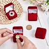 Plastic Cover with Velvet Brooch Packing Boxes VBOX-WH0012-08B-3