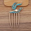 Alloy Enamel Hair Comb Findings PW-WGAD65A-05-1