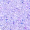 Baking Paint Transparent Glass Beads DGLA-T004-08F-2
