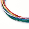 Rainbow Multi-strand Bracelets BJEW-JB05818-2