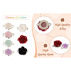 28Pcs 7 Styles Flower Resin Connector Charms RESI-TA0002-11-20