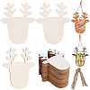 3 Sets Wooden Pendant Decorations WOOD-SC0001-86B-1