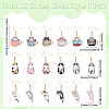 18Pair 304 Stainless Steel Cat Shape Dangle Earrings EJEW-UN00018-3