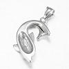 316 Surgical Stainless Steel Pendants STAS-P039-080P-3