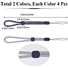 8Pcs 2 Colors Polyester Mobile Phon Straps AJEW-GF0009-47-2