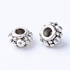 Tibetan Style Alloy Spacer Beads TIBE-Q063-56AS-RS-1