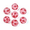 Transparent Frosted Acrylic Beads FACR-T008-03B-1