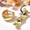 Rack Plating Ring Brass Hoop Earrings for Women EJEW-C125-15G-3