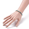 Round Natural Apatite Beaded Bracelet BJEW-TA00038-05-2