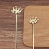 Ancient Style Alloy Hair Stick Finding PW-WGF3433-04-1